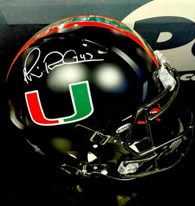 Michael Irvin Signed Full Size AUTHENTIC Helmet Hurricanes Cowboys Beckett Cert - Picture 1 of 2