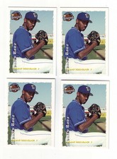 1999 Grandstand Midland Rockhounds Benito Baez 4 Card Lot