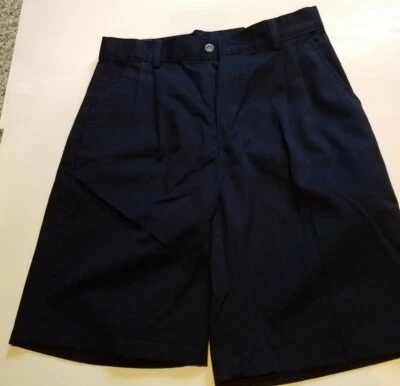 Pantalones Cortos Niños Marca Arrow Azul Marino Plisados Delanteros Estilo A861009H 10 12 14 Foto 1 de 4