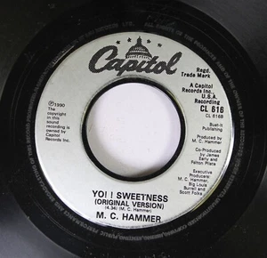 90'S Rap 45 Mc Hammer - Yo! Sweetness (Original Ver.) / Yo! Sweetness (Boilerhou - Picture 1 of 2
