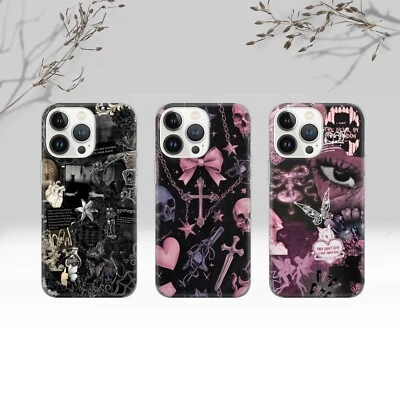 Funda de teléfono gótica collage oscuro para iPhone 16 15 14 para Pixel 9 8pro para Samsung Foto 1 de 4