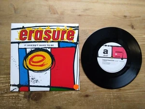 Erasure It Doesn't Have To Be Excellent 7" Single Vinyl Record MUTE56 - Picture 1 of 6