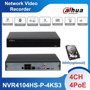 Dahua NVR4104HS-P-4KS3 4CH Compact 1U 4PoE 1HDD Lite Network Video Recorder - Picture 1 of 12