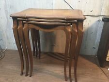 Set Of 3 Mid Century Nesting Side Tables - Fine Arts Furniture Co. Grand Rapids.