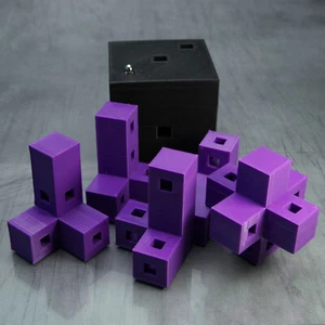 Labyrinthwürfel - plus vier - Level 8 - PuzzledByPiker - Montage Labyrinth Puzzle - Bild 1 von 2