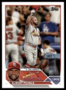 2023 Topps 582 Montgomery Club Baseball Albert Pujols St. Louis Cardinals #5 - Picture 1 of 2