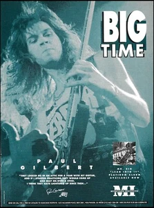Álbum Mr. Big 1991 Lean Into It Paul Gilbert Musicians Institute 8 x 11 impresión de anuncios - Imagen 1 de 3