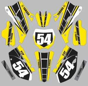 Decals for YAMAHA YZ250F 450F YZ450F 250F 2006-2009 Graphics Retro Yellow Black - Picture 1 of 1