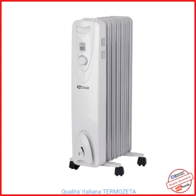 TERMOZETA Radiatore Olio Elettrico Basso Consumo Termosifone Stufa Riscaldatore Radiante