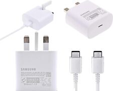 Genuine Samsung Galaxy S24 S24 Plus S24 Ultra Super Fast Charger 25W Plug Cable