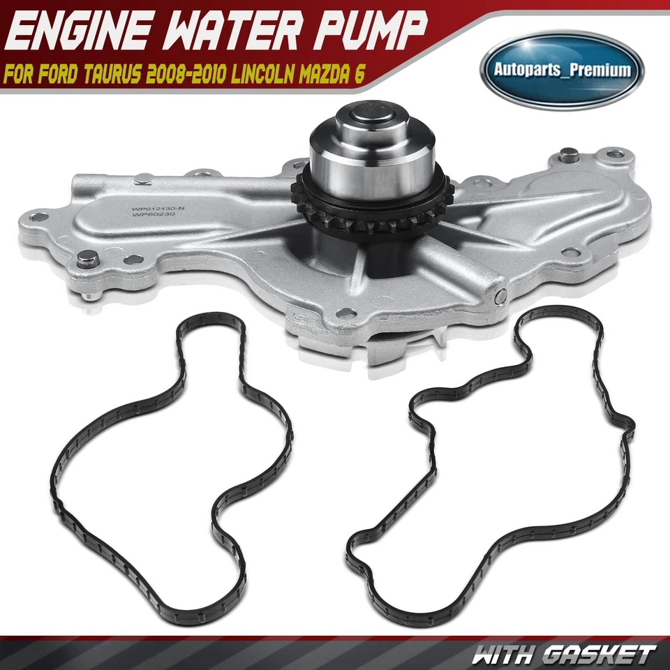 Engine Water Pump for Ford  Edge 2007-2010 Lincoln MKS Mazda CX-9 Mercury Sable - Image 1 of 4