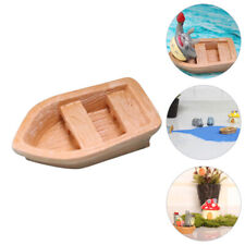  5 Pcs Mini Boat Resin Miniature Figurines Sailing Model Decorative