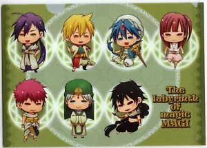 Carpeta de archivos transparente Magi El Laberinto de la Magia anime Alibaba Simbad Judal Judar - Imagen 1 de 2