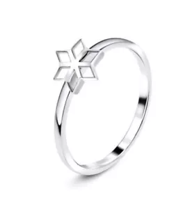 Diamond Star .925 Sterling Silver Ring - Picture 1 of 1
