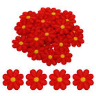 Flower Iron-on Patches for Clothing Repair Backpack 3.54x3.54" 30 Pcs(Red)