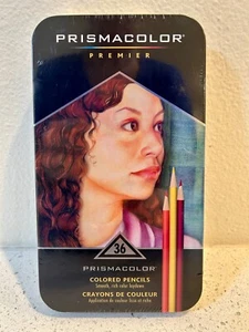 PRISMACOLOR Premier 36 Colored Pencils in Tin - NEW - SEALED - Free Shipping - Picture 1 of 3