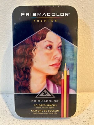 PRISMACOLOR Premier 36 Colored Pencils in Tin - NEW - SEALED - Free Shipping - Image 1 of 3