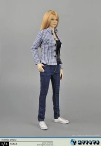 US ZYTOYS ZY5012 1/6 Mujer Camisa a Cuadros Jeans Pantalones Ropa Modelo Para Figura 12" - Imagen 1 de 9