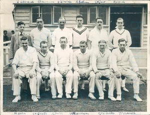 1938 Fleetwood Cricket team Amateur League Original Press photo 8.5x6.5"  - Foto 1 di 2