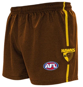 Hawthorn Hawks Official AFL Replica Youths Football Baggy Shorts - Picture 1 of 5