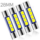 4x 12v 28mm 29mm Led Festoon Fuse Interior Car Light Bulb Dome Vanity Visor Lamp