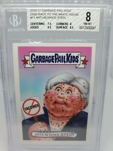 2016-17 Garbage Pail Kids Anti-Science Stein BGS 8 NM-MT Sticker 370 Made RARE - Picture 1 of 2