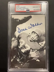 Doak Walker Signed Gem Mint 10 Auto Radnor Graphic Art card RGA 90 PSA Auth - Picture 1 of 5