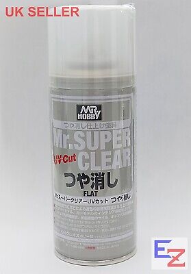 GSI Creos Mr Hobby Mr Super Clear Flat UV Protection B523 170ml Spray Paint • 16.30£