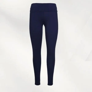 Ex Frugi Women's Maternity Roll Top Simple Leggings in Blue Indigo (Defect) - Picture 1 of 4