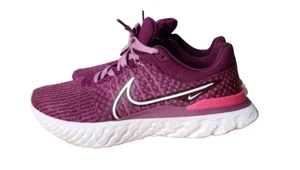 Nike React Infinity Run Flyknit 3 para mujer talla 12 burdeos púrpura - Imagen 1 de 20