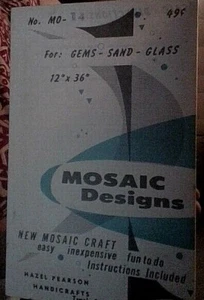 Mosaic Designs: Music Panel Pattern & Instructions by Hazel Pearson 1960 - Picture 1 of 4