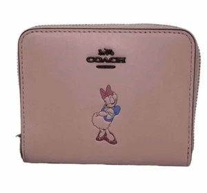 Disney X Coach Daisy Duck rosa kleine Geldbörse mit umlaufendem Reißverschluss - Bild 1 von 3