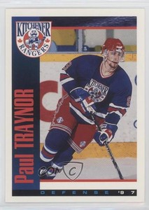 1995-96 Kitchener Rangers Team Issue Paul Traynor #8
