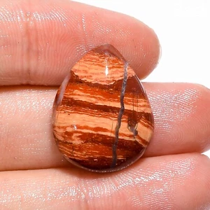 23 Carat AAA Natural Snakeskin Jasper Pear Shape Cabochon Cut Loose Gemstone - Picture 1 of 4