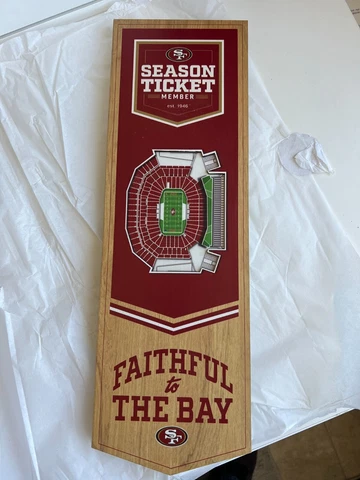 2022 NFL San Francisco 49ers Season Ticket Member Gift Plaque Cover