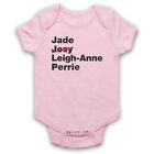 MIX BAND MEMBER NAMES LIST JADE JESY LEIGH-ANNE PERRIE BABY GROW BABYGROW GIFT