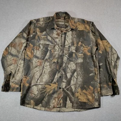 Camisa Ranger RealTree Para Hombres Grande Madera Camuflada Manga Larga Abotonada Caza Foto 1 de 4