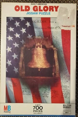 Early American Old Glory 1975 Jigsaw Puzzle 700 pieces ~ NEW ~ Milton Bradley - Image 1 of 4