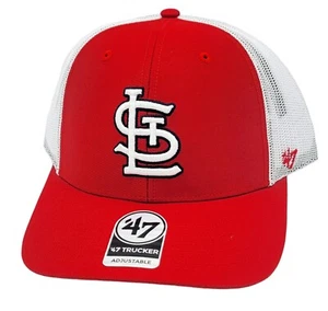 St. Louis Cardinals '47 Brand Classic Trucker Mesh Snapback OSFM Hat Cap NEW - Picture 1 of 7