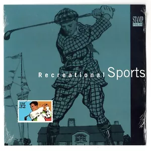 USA 1995 Stamp Folio Recreational Sports 32c Sealed 5 USPS stamps - Picture 1 of 2