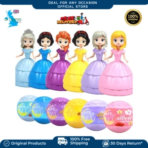 Mini Princess Figures 6 Pcs Princess Mini Figure Set Cartoon Birthday Decoration - Picture 1 of 5