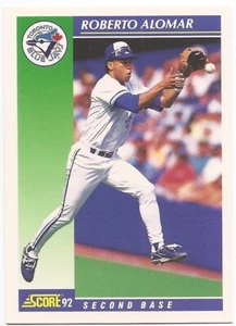 1992 Score #15 Roberto Alomar Toronto Blue Jays - Picture 1 of 2