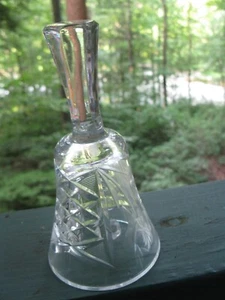Vintage Kristall Speiseglocke, geschliffenes Glas/geätzt - Bild 1 von 4