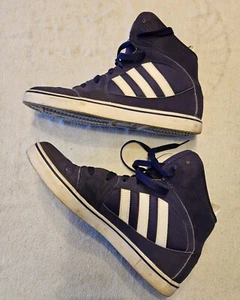 Adidas Men's Purple High Top Retro Sneakers 80s Style - Picture 1 of 6