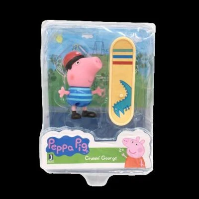 Peppa Pig Cruisin George paquete de figuras individuales con monopatín de dinosaurio NUEVO Foto 1 de 4