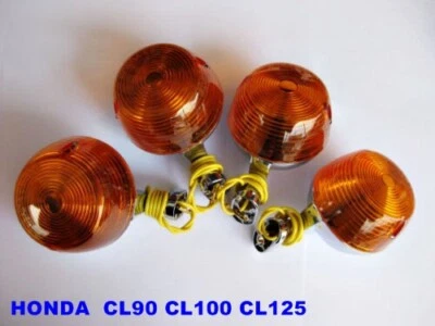 Fit HONDA CL90 CL100 CL125 CL125S CB100 SL100 XL100XL F&R TURN SIGNAL METAL[mi] Foto 1 de 4
