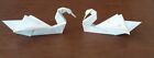 Get exact Two (2) New 8.5" x 8.5" White High Quality Calendar Paper Origami Swan