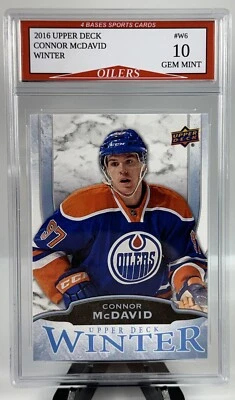 Карта Коннора Макдэвида 2016 Upper Deck ЗИМНЯЯ Edmonton Oilers Gem как новая 10! - Изображение 1 из 2