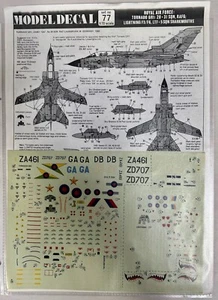 NUEVO Modelo De Colección Calcomanía Nº Avión de guerra Tornado Sharkmouths 77 escala 1/72 (ADR3) - Imagen 1 de 3