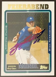 RYAN FEIERABEND SIGNED 2006 Topps Rookie RC Mariners CARD ~ AUTHENTIC - Imagen 1 de 2
